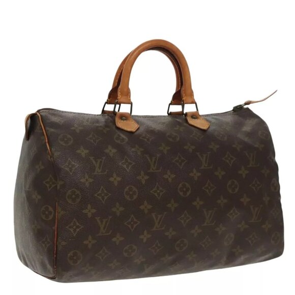 LOUIS VUITTON Monogram Speedy 35 Hand Bag - Picture 1 of 15